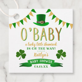 Etiquetas Para Recuerdos O'Baby St. Patrick's Day Baby Shower