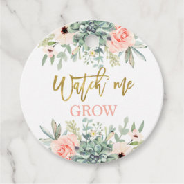 Etiquetas Para Recuerdos Observarme crecer suculentos