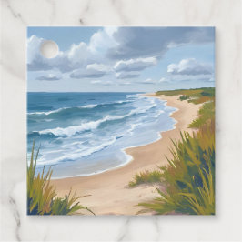 Etiquetas Para Recuerdos Ocean Waves | Beach Coastal Painting