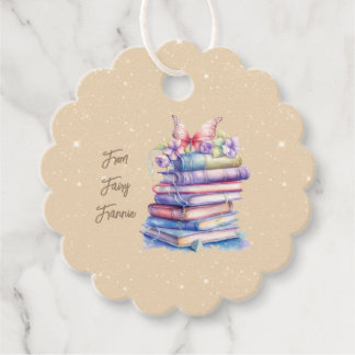 Etiquetas Para Recuerdos Off White Fairy Book Fiesta Gracias