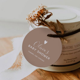 Etiquetas Para Recuerdos Oh Baby Beige Gracias