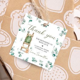 Etiquetas Para Recuerdos Oh Baby Boho Eucalyptus Baby Shower Square