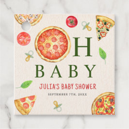 Etiquetas Para Recuerdos Oh Baby Pizza + Pacificadores Baby Shower