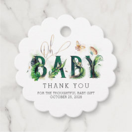 Etiquetas Para Recuerdos Oh Baby Tropical Greeneration Baby Shower
