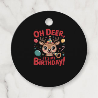 Etiquetas Para Recuerdos Oh Deer Its My Birthday Cute Reindeer Festive Styl