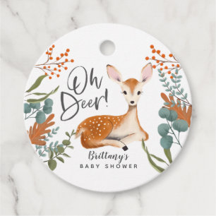 Etiquetas Para Recuerdos Oh Deer Rustic Fall Woodland Baby Shower