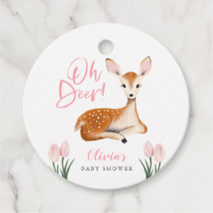 Etiquetas Para Recuerdos Oh Deer Rustic Spring Woodland Baby Shower