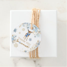 Etiquetas Para Recuerdos Oh Deer Winter Baby Shower