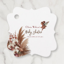 Etiquetas Para Recuerdos Oh nena, es un hada vintage que florece