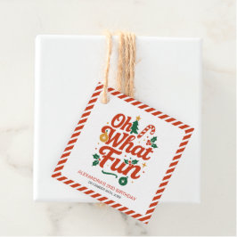 Etiquetas Para Recuerdos Oh Qué Navidades Retro Divertidos Cumpleaños