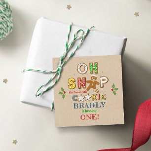 Etiquetas Para Recuerdos ¡Oh Snap! Gingerbread Cookie Cualquier Cumpleaños