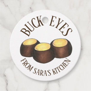 Etiquetas Para Recuerdos Ohio Peanut Butter Buckeye Candy Casero Hecho Por