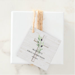 Etiquetas Para Recuerdos Olive branch white wood Cross First Community