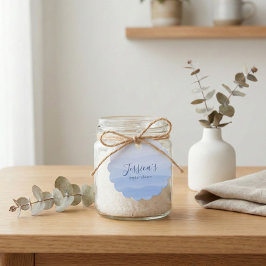 Etiquetas Para Recuerdos Ombre Gradient Dip Dye Blue Bridal Shower