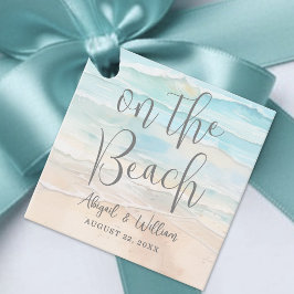 Etiquetas Para Recuerdos On The Beach Wedding