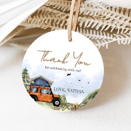 Etiquetas Para Recuerdos One Happy Camper Camping Boy Birthday