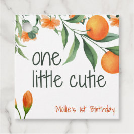 Etiquetas Para Recuerdos One Little Cutie First Birthday Favor Tag