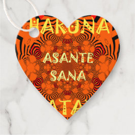 Etiquetas Para Recuerdos Opulent Swahili Thank You Tags: Vibrant Orange Blk