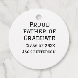 Etiquetas Para Recuerdos Orgulloso padre de la clase de graduados de 20XX a