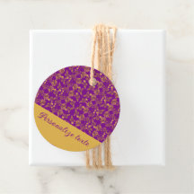 Oro Floral de Damasco de Lujo Personalizado sobre