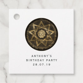 Etiquetas Para Recuerdos Oro místico y fantasía gótica negra