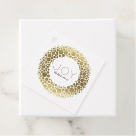 Etiquetas Para Recuerdos Oro personalizado Navidad Festejo