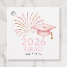Etiquetas Para Recuerdos Oro Rosa Moderno Graduado 2026