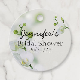 Etiquetas Para Recuerdos Orquídea elegante suave