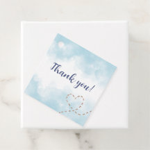 Oso de avión azul - Baby Shower