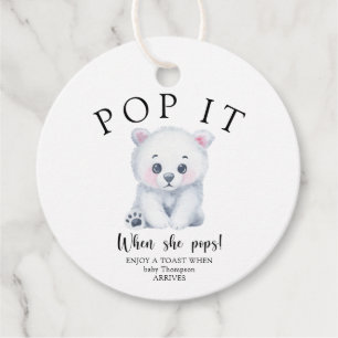 Etiquetas Para Recuerdos Oso polar invernal - ¡Pop! Cuando aparece