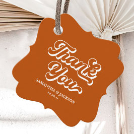 Etiquetas Para Recuerdos Otoño Terracota Retro Boho Boda 70s