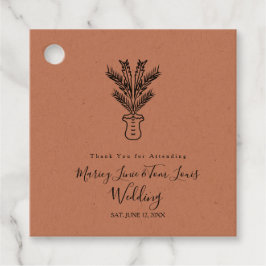 Etiquetas Para Recuerdos Palm Tree Pott Hand Drake Paper