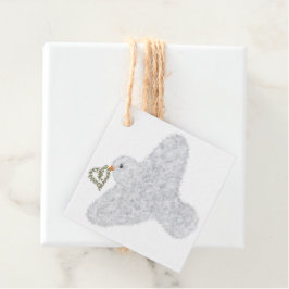 Etiquetas Para Recuerdos Paloma de paloma de aceituna Año Nuevo