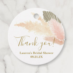 Etiquetas Para Recuerdos Pampas Grass Bridal Shower Favags