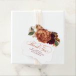 Etiquetas Para Recuerdos Pampas Grass Floral Terracotta Boda Gracias<br><div class="desc">Pampas hierba y flores de terracota exóticas etiquetas de favores de boda</div>