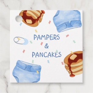Etiquetas Para Recuerdos Pampers azules y crepes