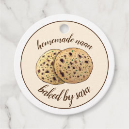 Etiquetas Para Recuerdos Pan Naan indio casero hecho por