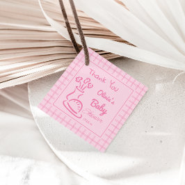 Etiquetas Para Recuerdos Pan Rosa Dibujado Pan Pan Floral Vasa Bebé Chica D