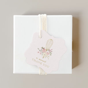 Etiquetas Para Recuerdos Panadería Floral Rústica Elegante Un Dulce Gracias