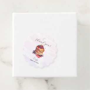 Etiquetas Para Recuerdos Panqueques y Pacificadores Brunch Baby Shower