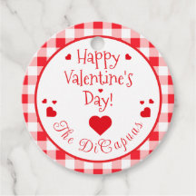 Papel de San Valentín de corazones rojos a cuadros