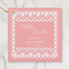 Etiquetas Para Recuerdos Papel mexicano Picado Cielito Lindo Baby Shower