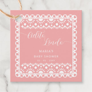 Etiquetas Para Recuerdos Papel mexicano Picado Cielito Lindo Baby Shower