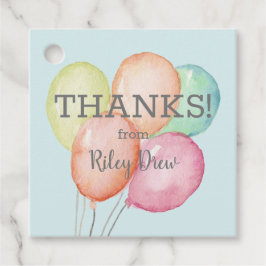 Etiquetas Para Recuerdos Paquete de globos acuáticos Gracias