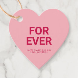 Etiquetas Para Recuerdos Para cualquier corazón rosado lindo El día de San 