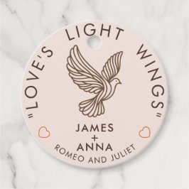 Etiquetas Para Recuerdos Pareja elegante moderna personalizada cita de cora