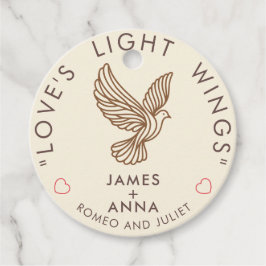 Etiquetas Para Recuerdos Pareja elegante moderna personalizada cita de cora