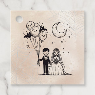 Etiquetas Para Recuerdos Pareja pequeña y fantasmal