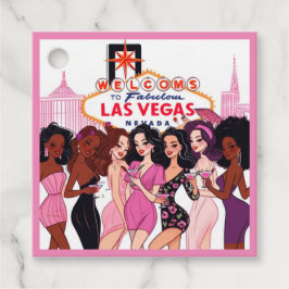 Etiquetas Para Recuerdos Partido Bachelorette de Las Vegas Rosa