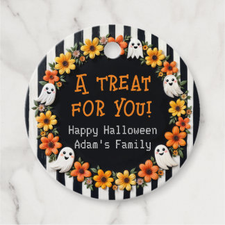 Etiquetas Para Recuerdos Partido personalizado Ghost Halloween - 'Un trato